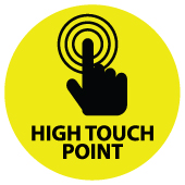 Covid-19 High-Touch Point Sticker